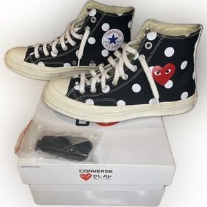 Comme Des Garçons x Converse polka dot high tops